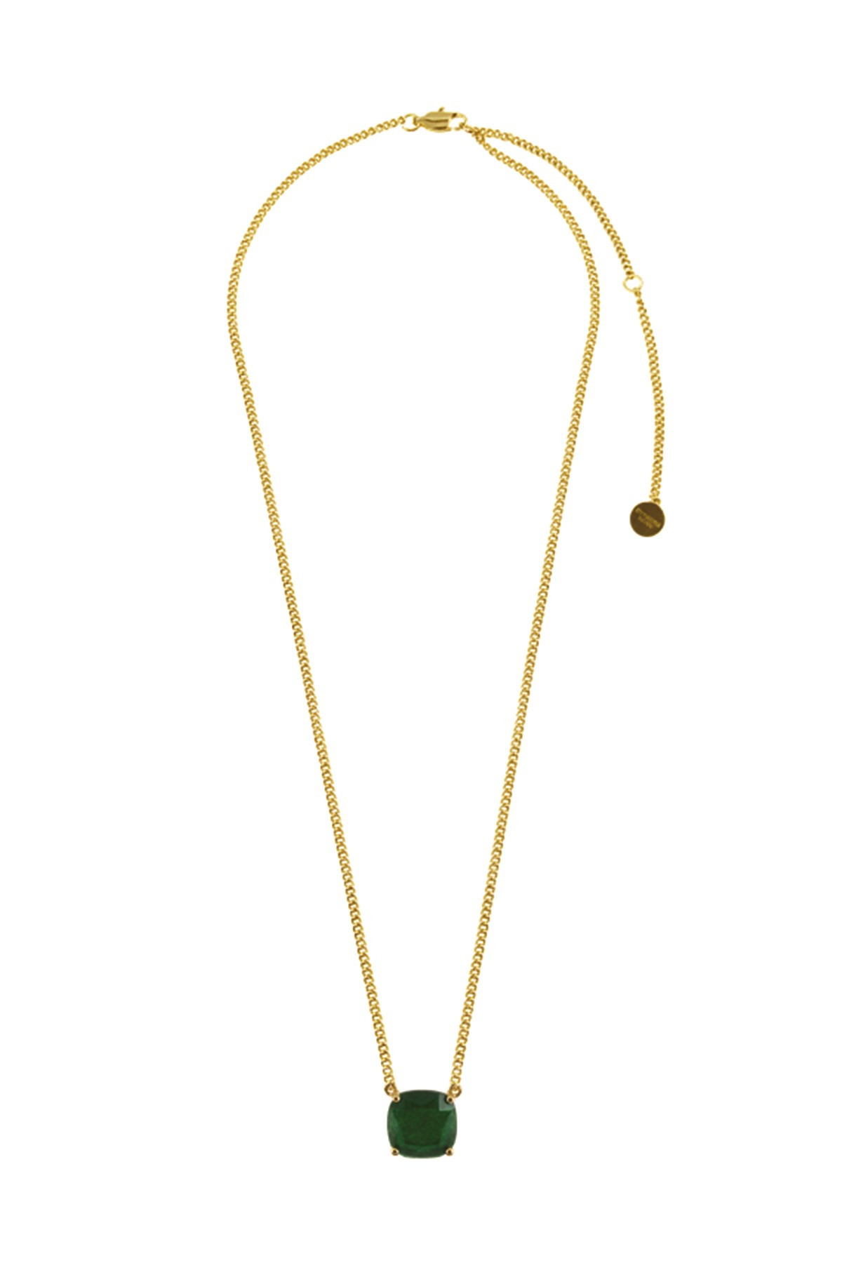 Dyrberg Kern Dyrberg/Kern Manny Necklace, Color: Gold/Green, Onesize, Women