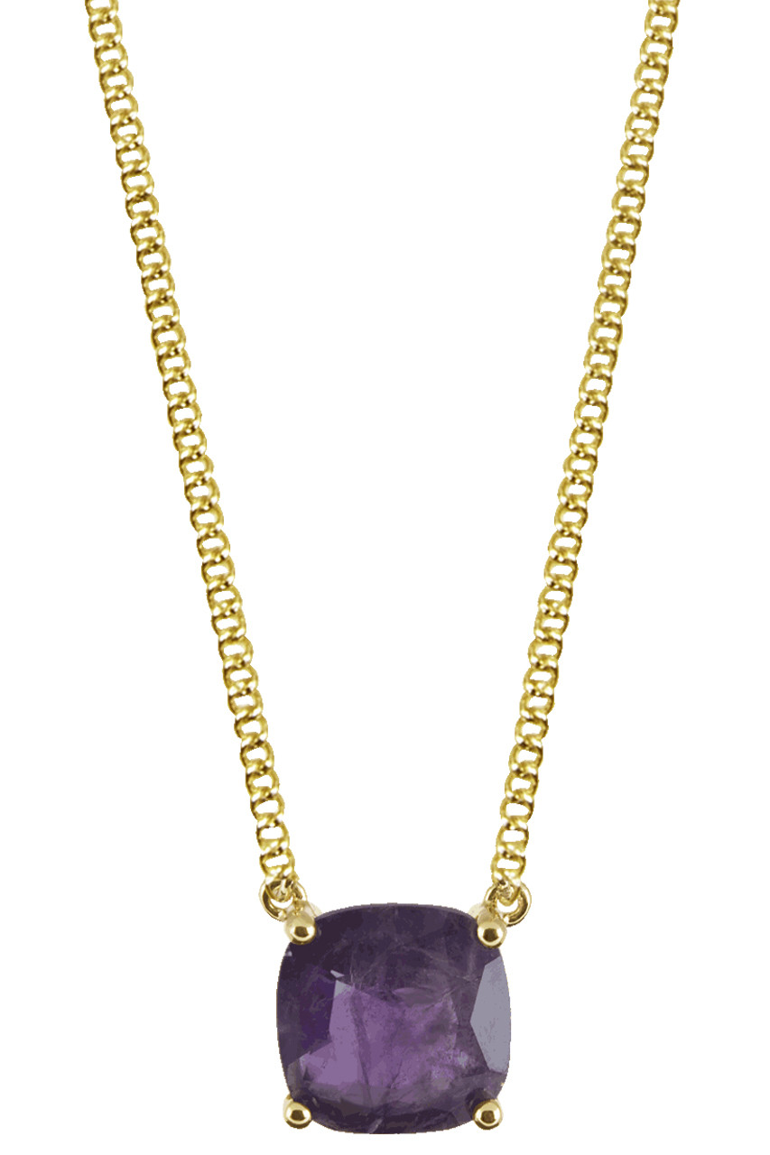 Dyrberg/Kern Manny Necklace, Color: Gold/Purple, Onesize, Women
