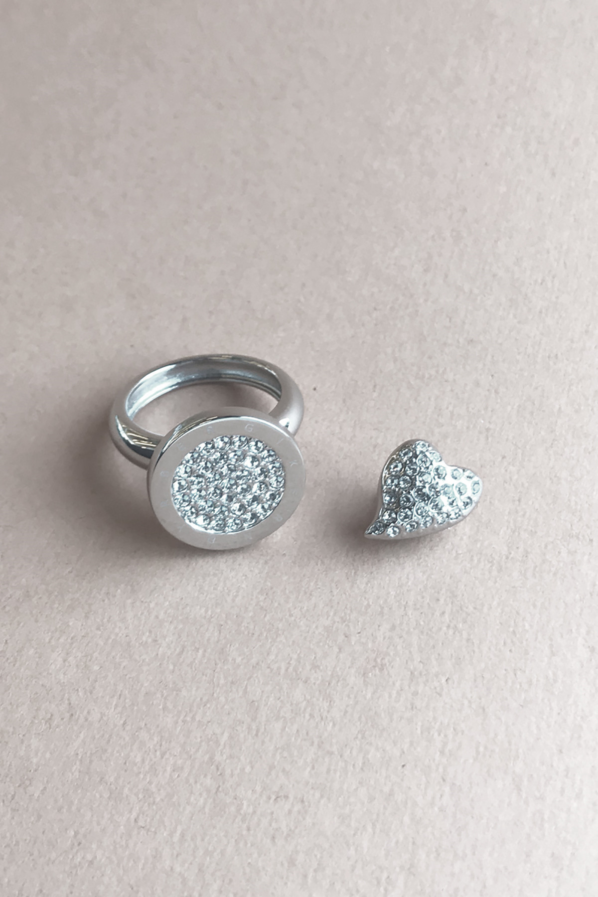 Dyrberg/kern Rdu Compliments Set Ring Color: Silver Onesize Women