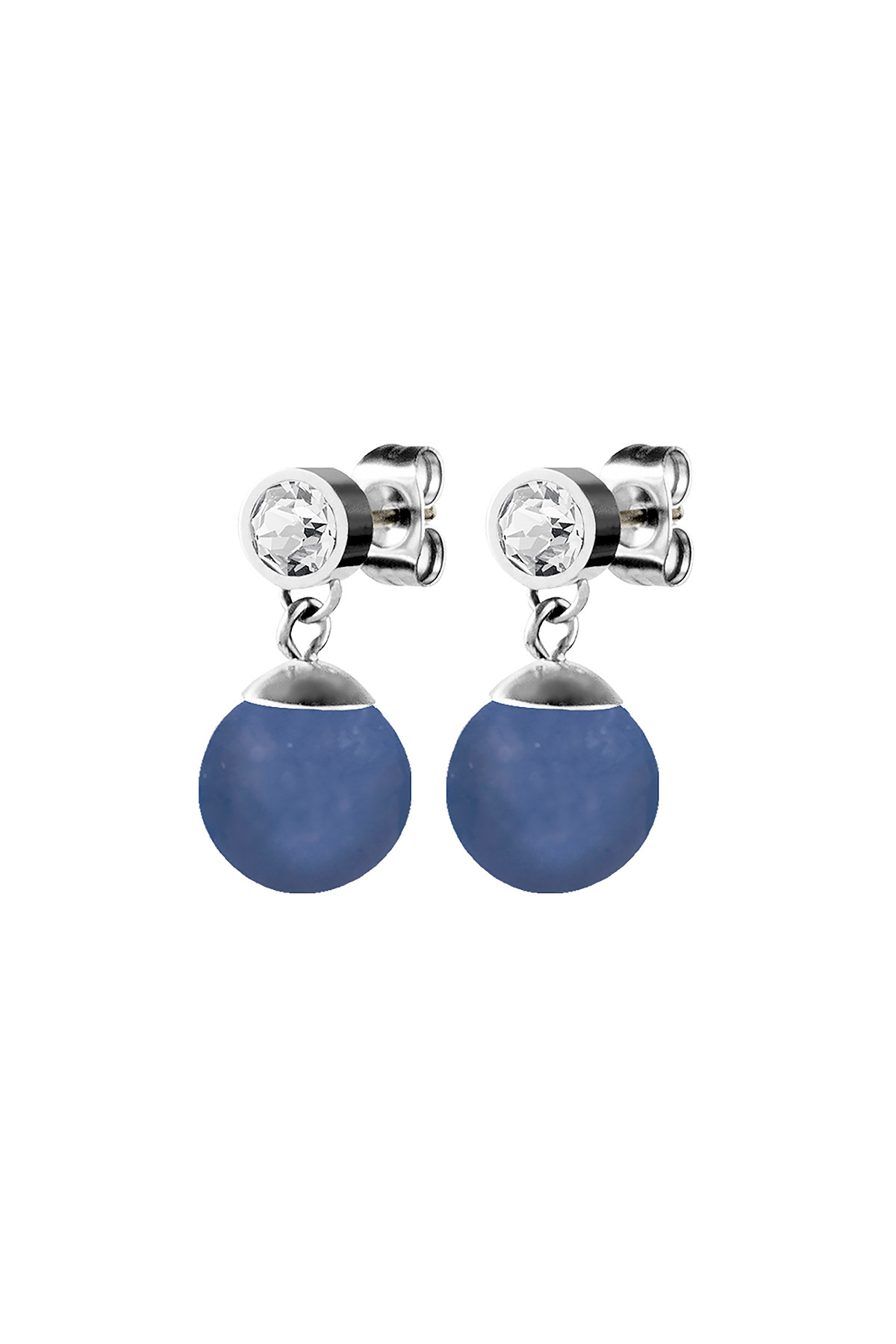 Dyrberg Kern Dyrberg/Kern Bess Earpost, Color: Silver/Blue, Onesize, Women