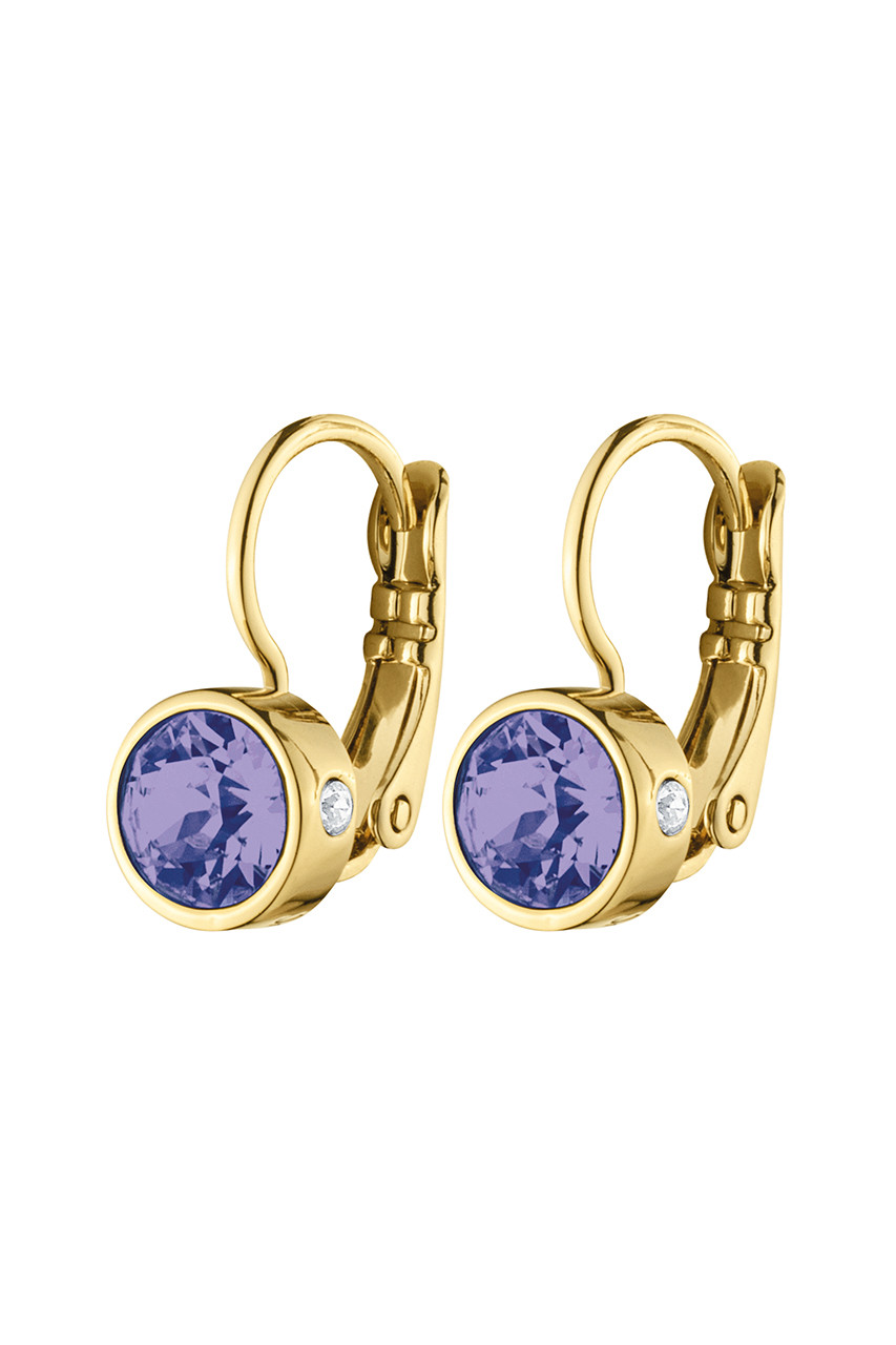 Billede af Dyrberg/Kern Madu Earring, Color: Gold/Purple, Onesize, Women