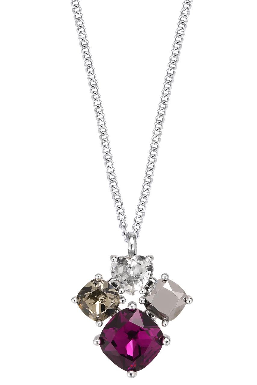 Dyrberg Kern Dyrberg/Kern Masika Necklace, Color: Silver, Purple, Onesize, Women