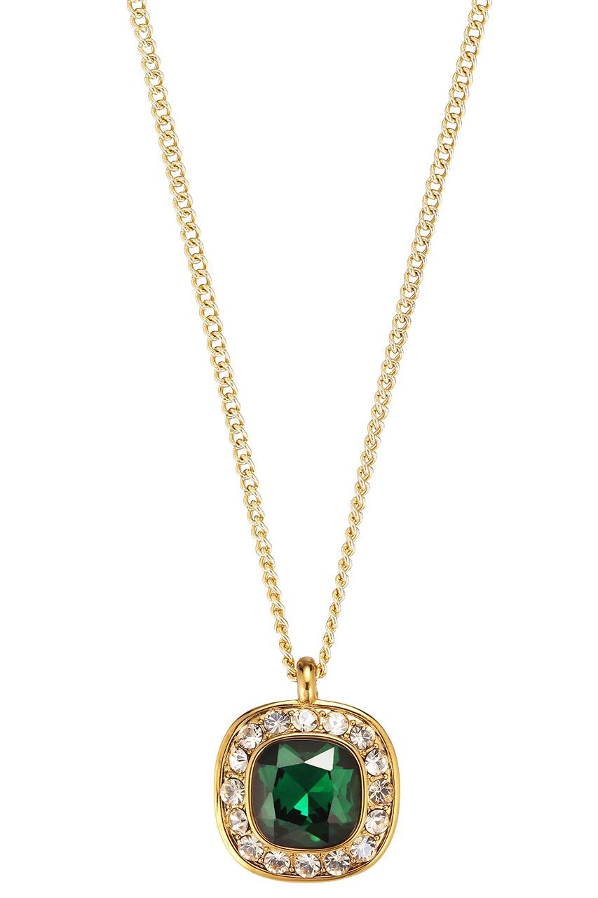 Dyrberg Kern Dyrberg/Kern Kelly Necklace , Color: Gold/Green, Onesize, Women