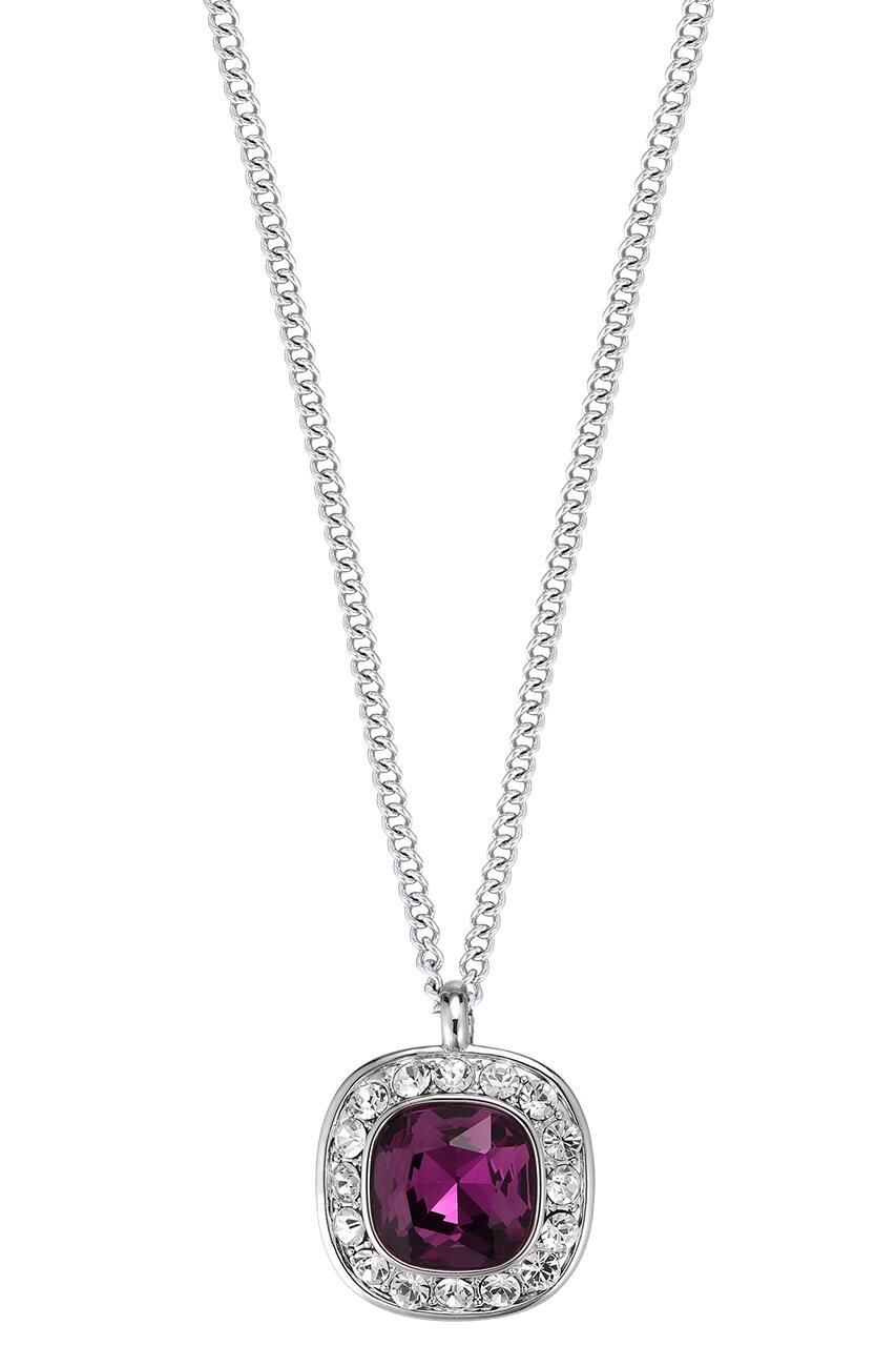 Dyrberg Kern Dyrberg/Kern Kelly Necklace, Color: Silver, Purple, Onesize, Women