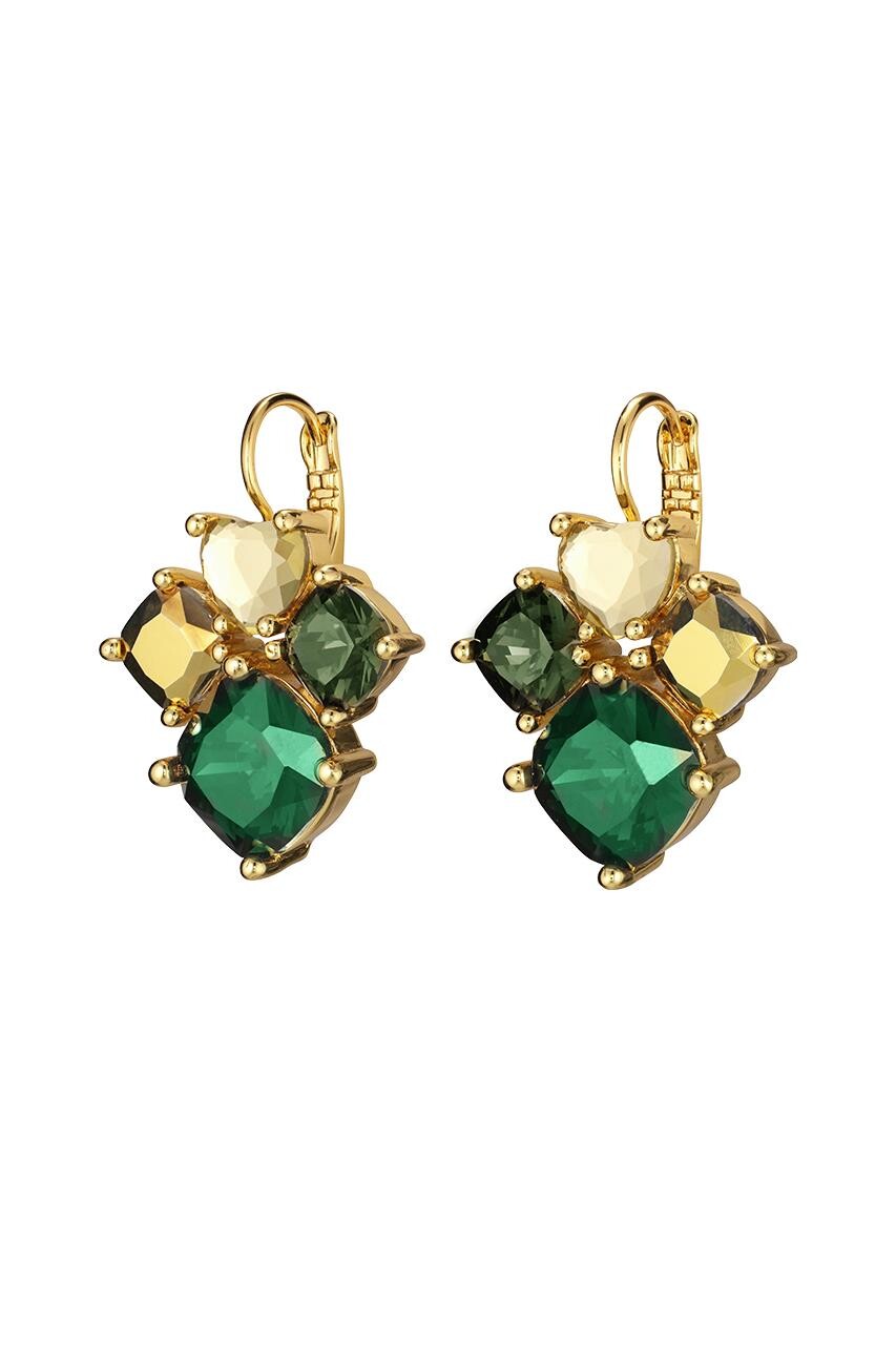 Dyrberg/Kern Mara Earpost, Color: Gold/Green, Onesize, Women