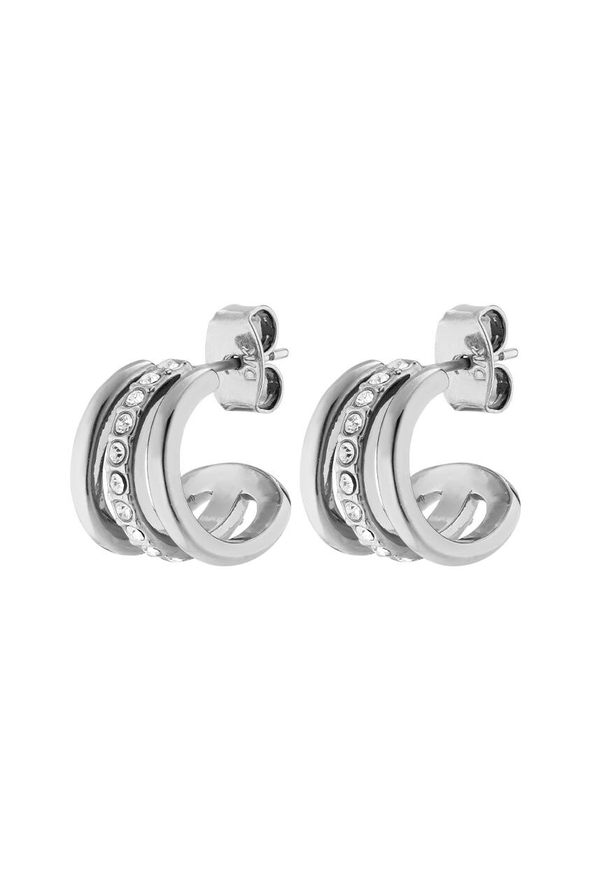 Dyrberg Kern Dyrberg/Kern Thea Earpost, Color: Silver/Crystal, Onesize, Women