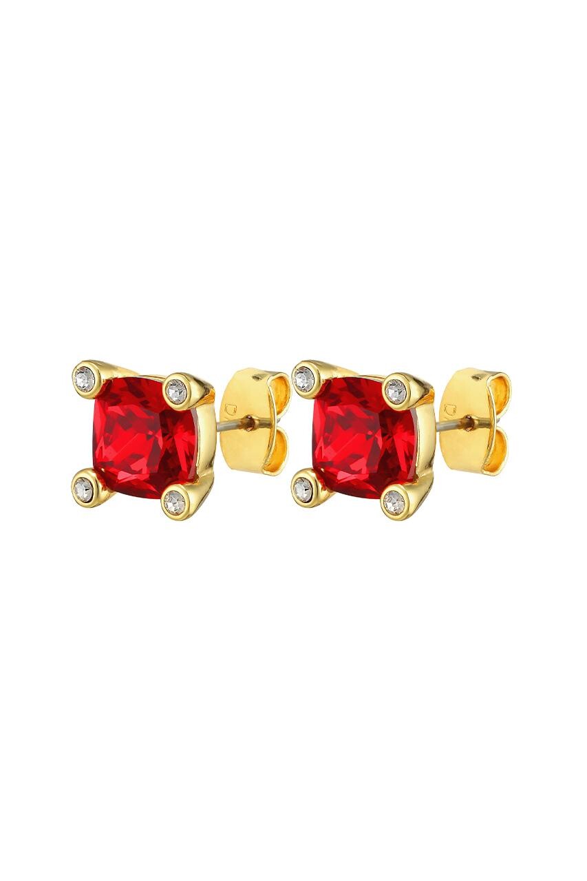 Billede af Dyrberg/Kern Clara Earring, Color: Gold/Red, Onesize, Women