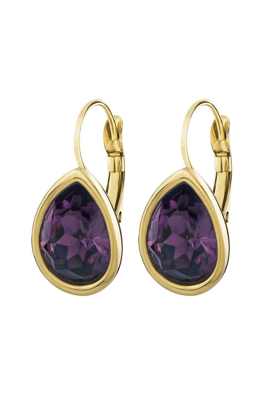 Billede af Dyrberg/Kern Vanda Earring, Color: Gold/Purple, Onesize, Women