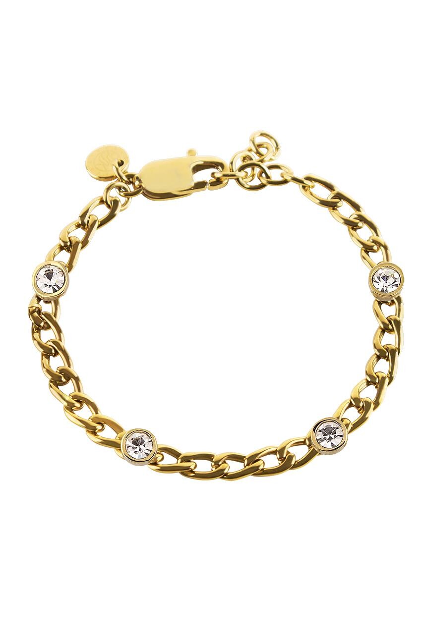 Billede af Dyrberg/Kern Livia Bracelet, Color: Gold/Crystal, Onesize, Women
