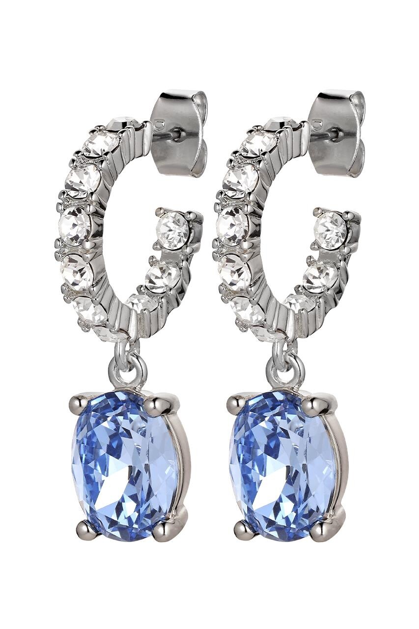 Billede af Dyrberg/Kern Barbara Earring, Color: Silver/Blue, Onesize, Women