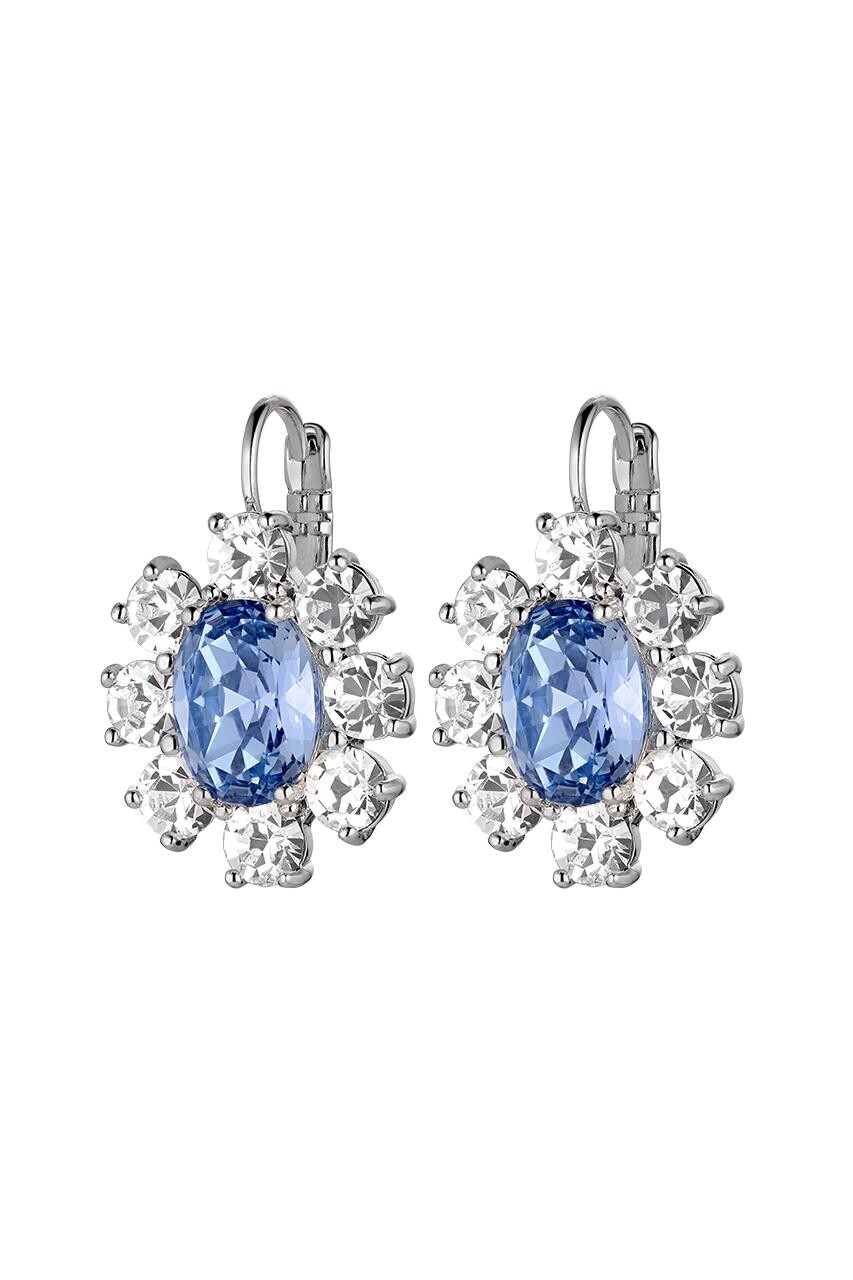 Billede af Dyrberg/Kern Valentina Earring, Color: Silver/Blue, Onesize, Women