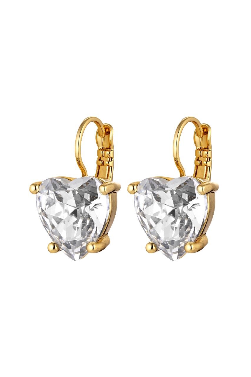 Billede af Dyrberg/Kern Adora Earring, Color: Gold/Crystal, Onesize, Women