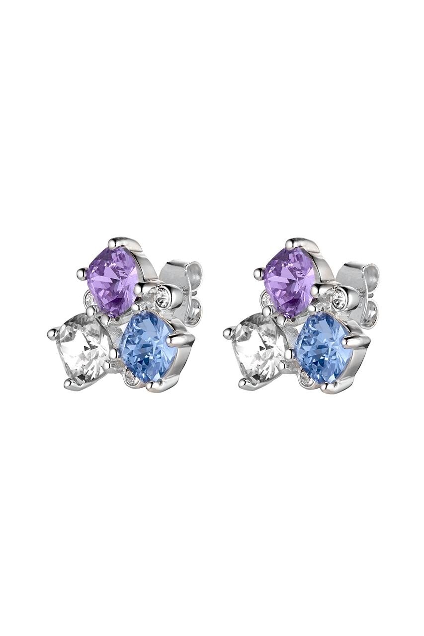 Billede af Dyrberg/Kern Viena Earring, Color: Silver, Purple, Onesize, Women