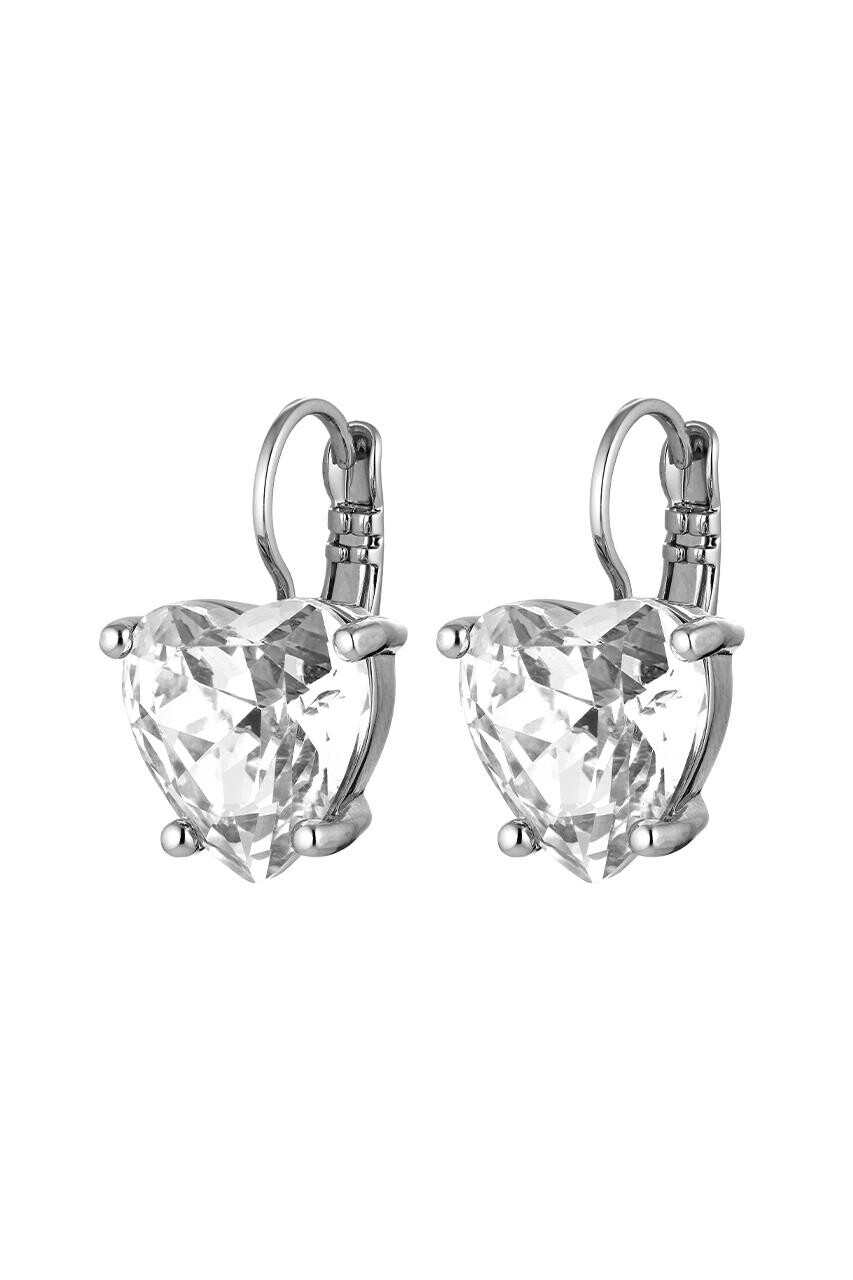 Billede af Dyrberg/Kern Adora Earring, Color: Silver/Crystal, Onesize, Women