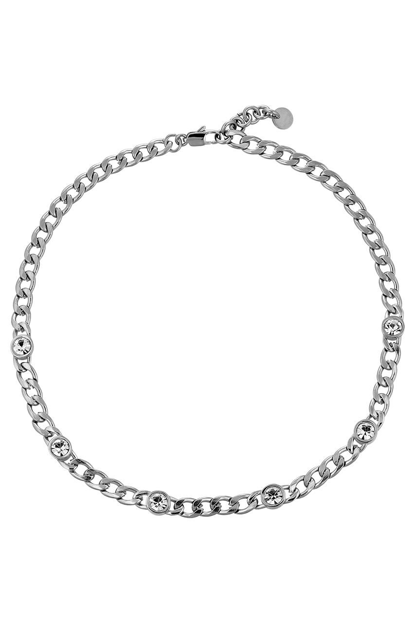 Billede af Dyrberg/Kern Agnese Necklace, Color: Silver/Crystal, Onesize, Women