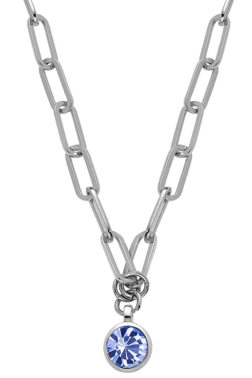 Billede af Dyrberg/Kern Lisanna Necklace, Color: Silver/Blue, Onesize, Women