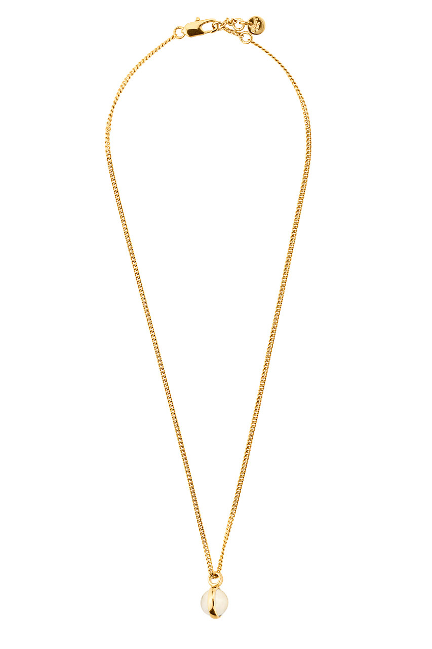 Dyrberg Kern Lone Necklace, Color Gold, Creme, Onesize, Women