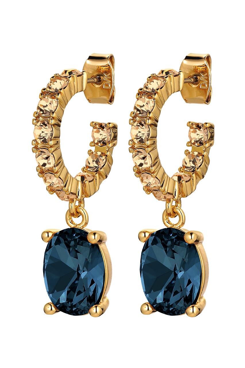 Dyrberg Kern Barbara Earring Color: Gold Blue Onesize Women