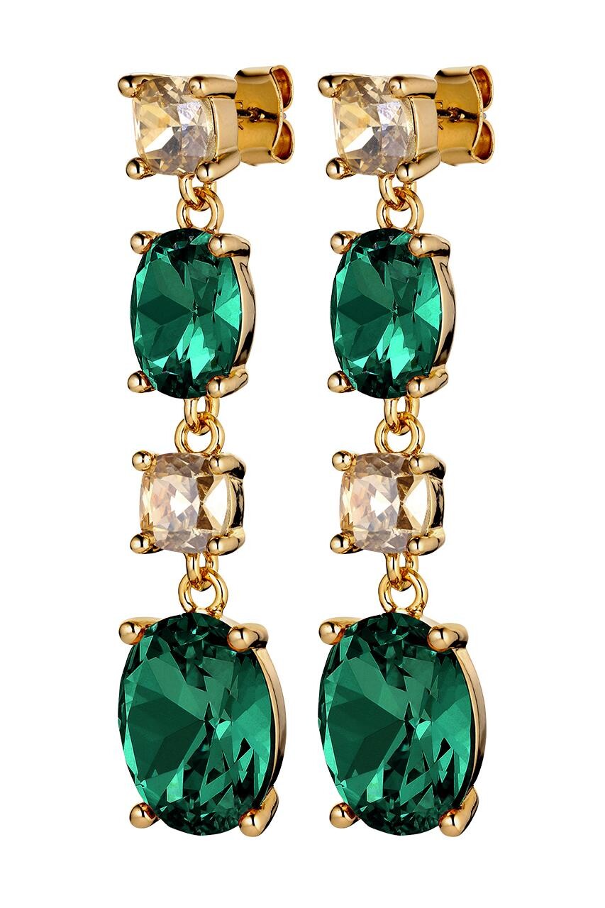 Billede af Dyrberg/Kern Cornelia Earring, Color: Gold/Green, Onesize, Women