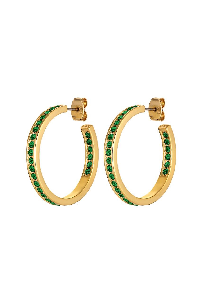 Billede af Dyrberg/Kern Justina Earring, Color: Gold/Green, Onesize, Women