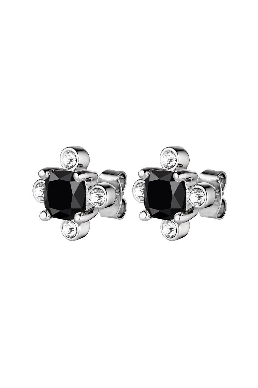 Billede af Dyrberg/Kern Gigi Earring , Color: Silver/Black, Onesize, Women