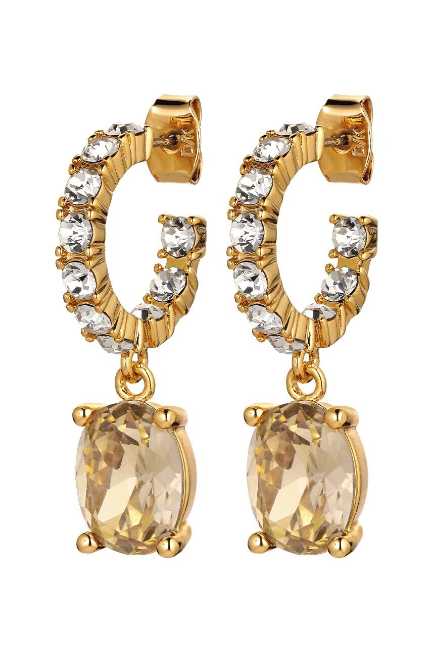 Billede af Dyrberg/Kern Barbara Earring, Color: Gold/Crystal, Onesize, Women