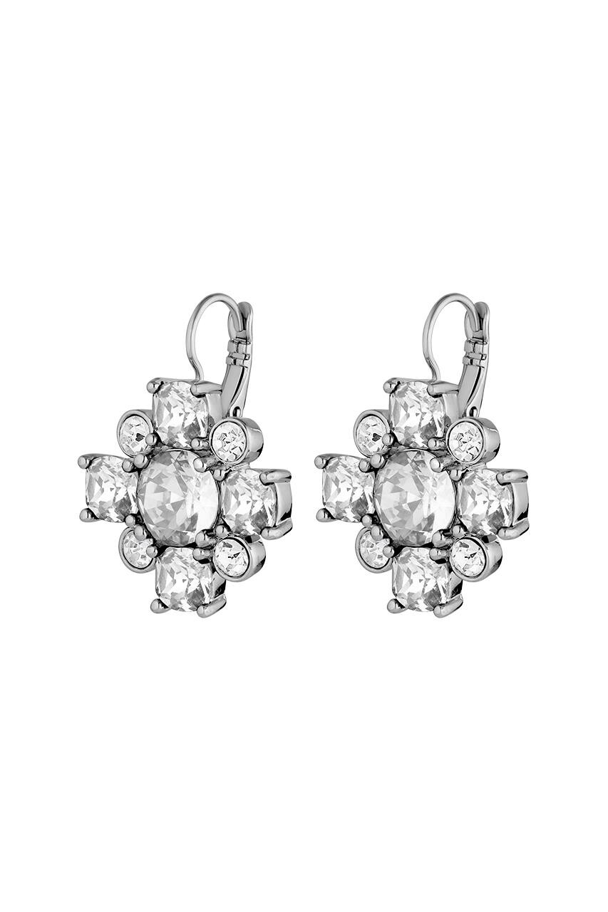 Billede af Dyrberg/Kern Batti Earring, Color: Silver/Crystal, Onesize, Women