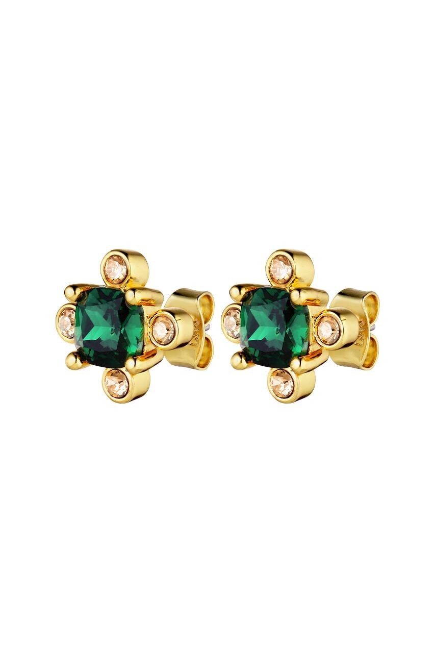 Billede af Dyrberg/Kern Gigi Earring, Color: Gold/Green, Onesize, Women