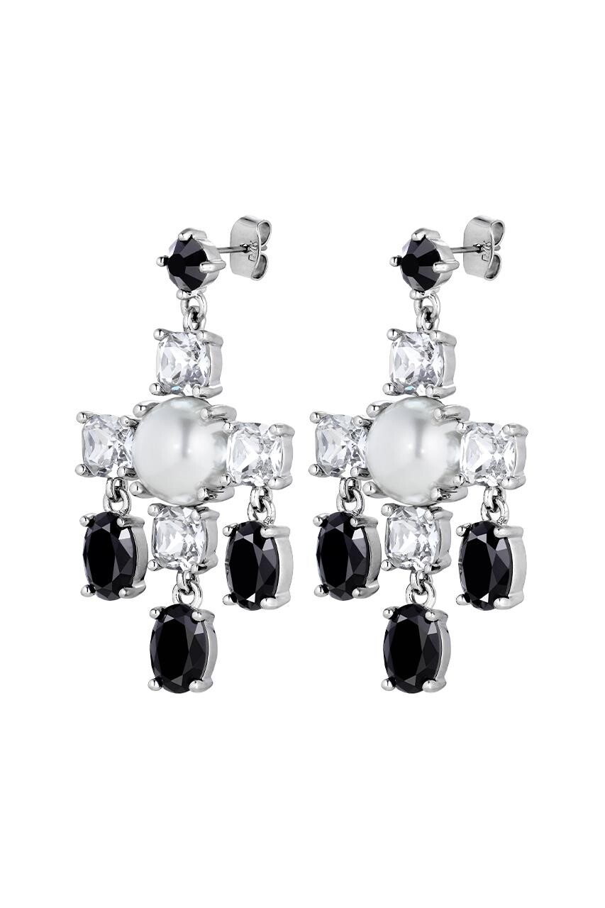 Billede af Dyrberg/Kern Leonora Earring, Color: Silver/Crystal, Onesize, Women