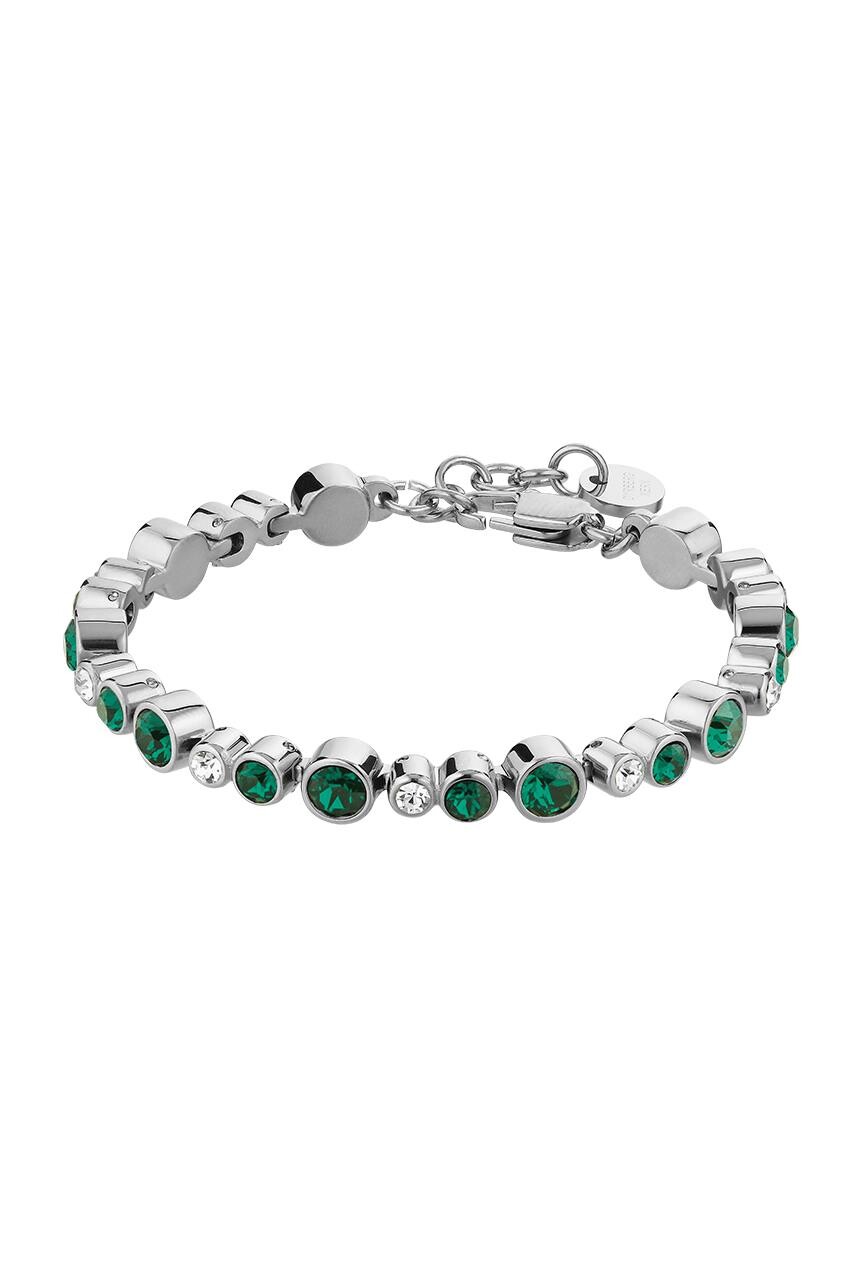 DYRBERG/KERN TERESIA BRACELET 430050 (Silver, Green, ONESIZE)