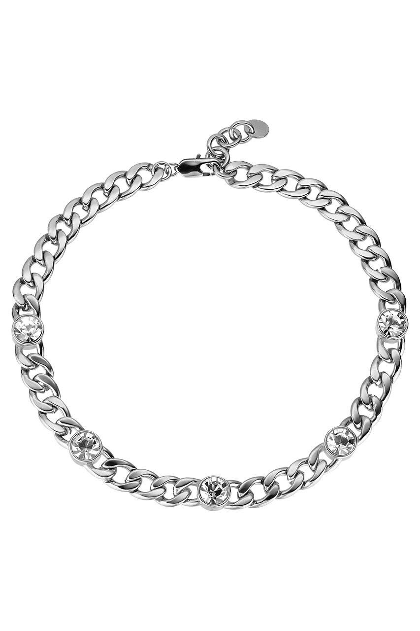 Billede af Dyrberg/Kern Angelina Necklace, Color: Silver/Crystal, Onesize, Women