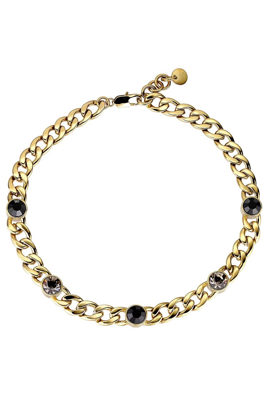 Billede af Dyrberg/Kern Angelina Necklace, Color: Gold/Black, Onesize, Women