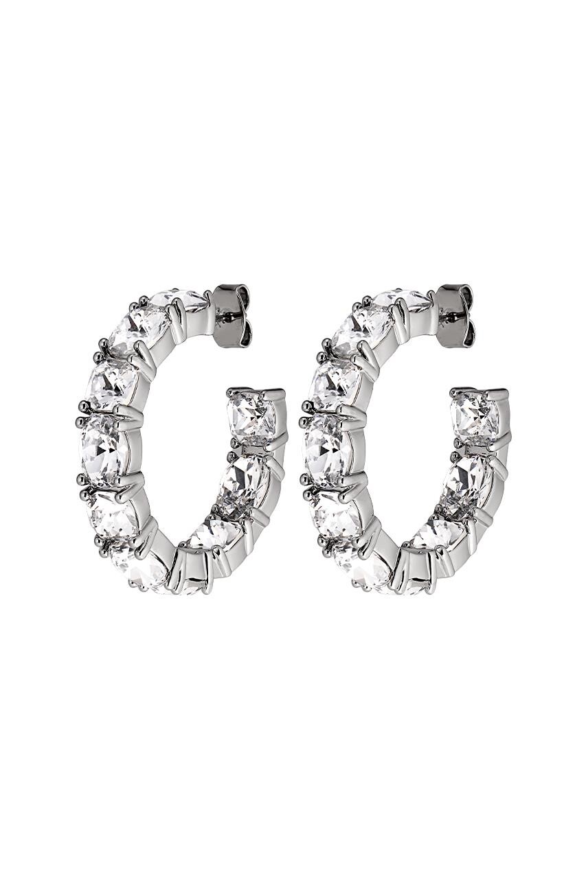 Billede af Dyrberg/Kern Gretia Earring, Color: Silver/Crystal, Onesize, Women