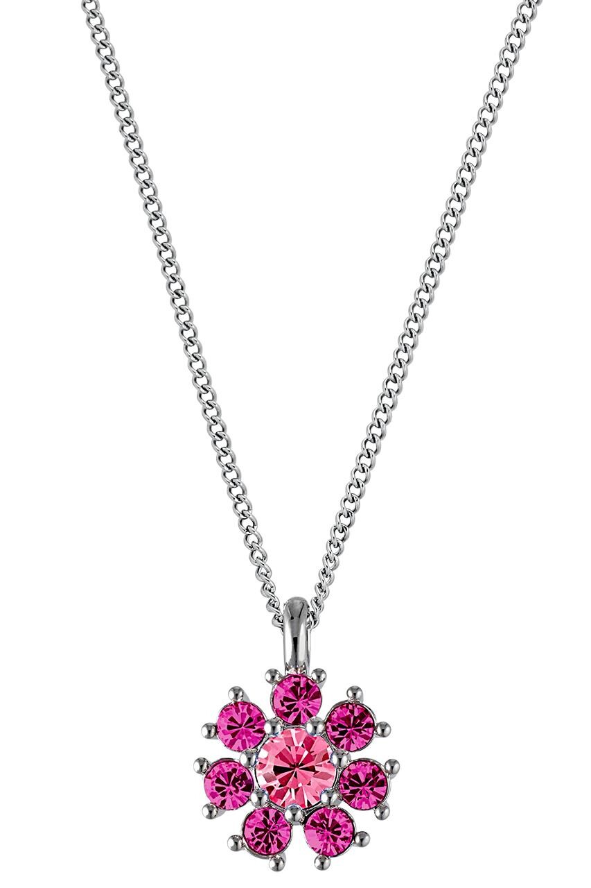 Billede af Dyrberg/Kern Delise Necklace, Color: Silver, Pink, Onesize, Women