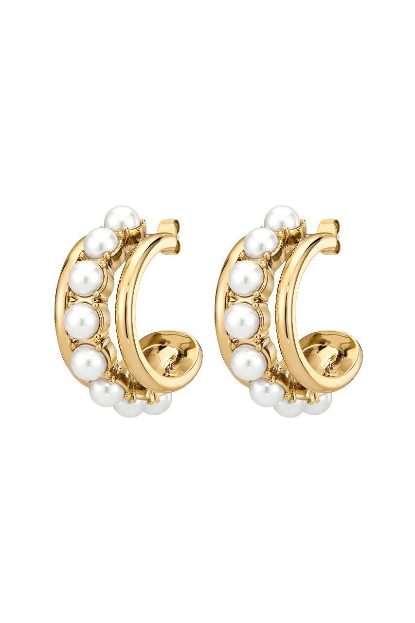 Billede af Dyrberg/Kern Helen Earring, Color: Gold/White, Onesize, Women