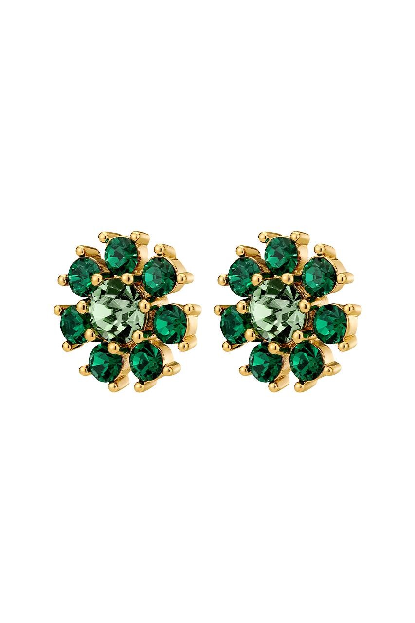Billede af Dyrberg/Kern Aude Earring, Color: Gold/Green, Onesize, Women