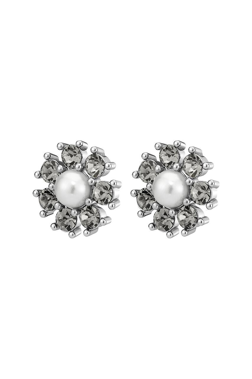 DYRBERG KERN AUDE EARRING 450100 (Silver, Green, ONESIZE)