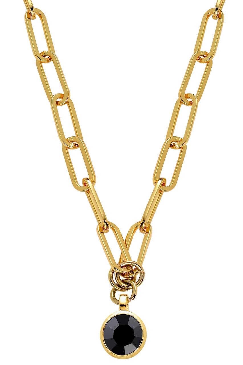 Billede af Dyrberg/Kern Lisanna Necklace, Color: Gold/Black, Onesize, Women