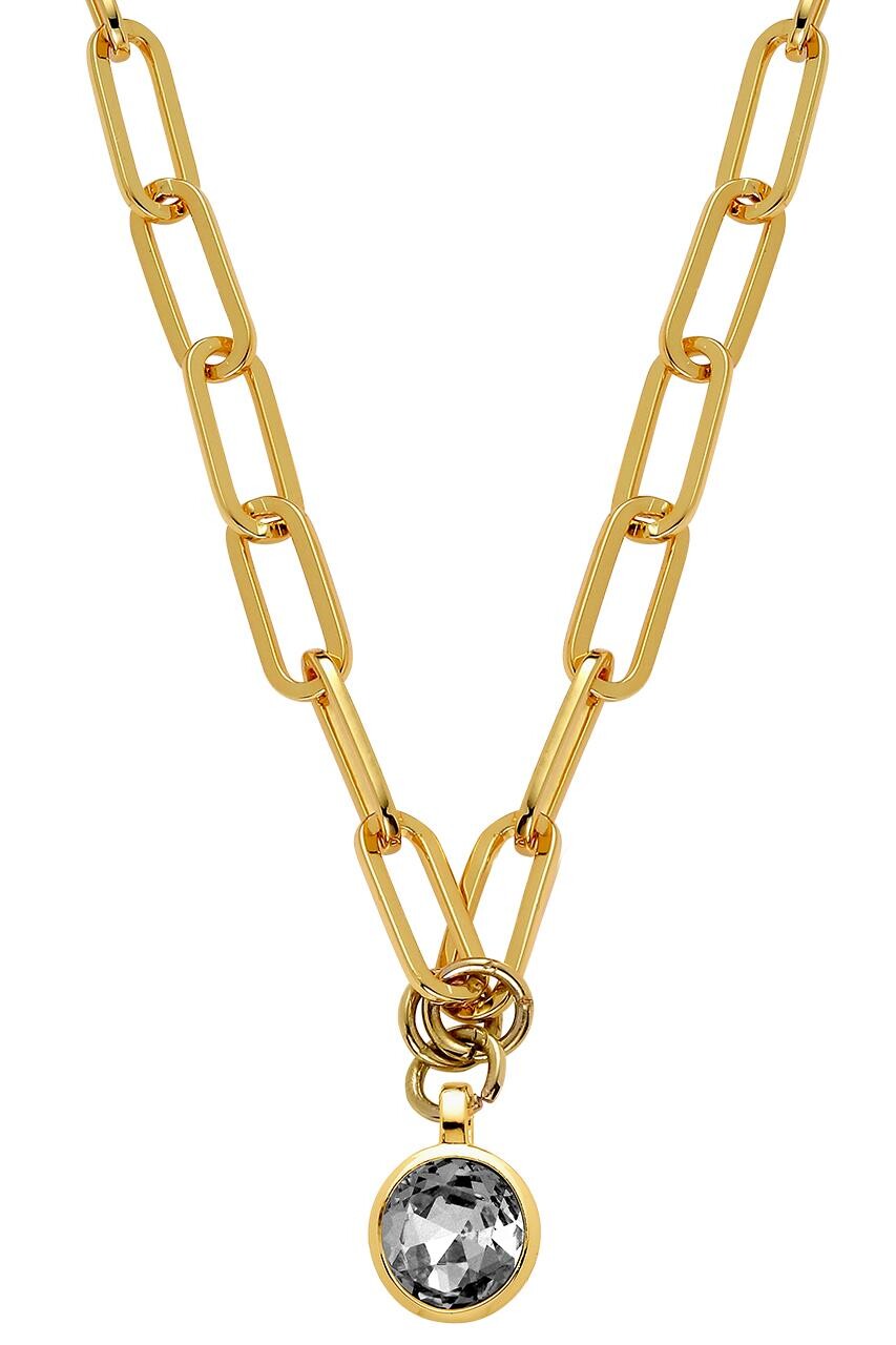 Billede af Dyrberg/Kern Lisanna Necklace, Color: Gold/Grey, Onesize, Women