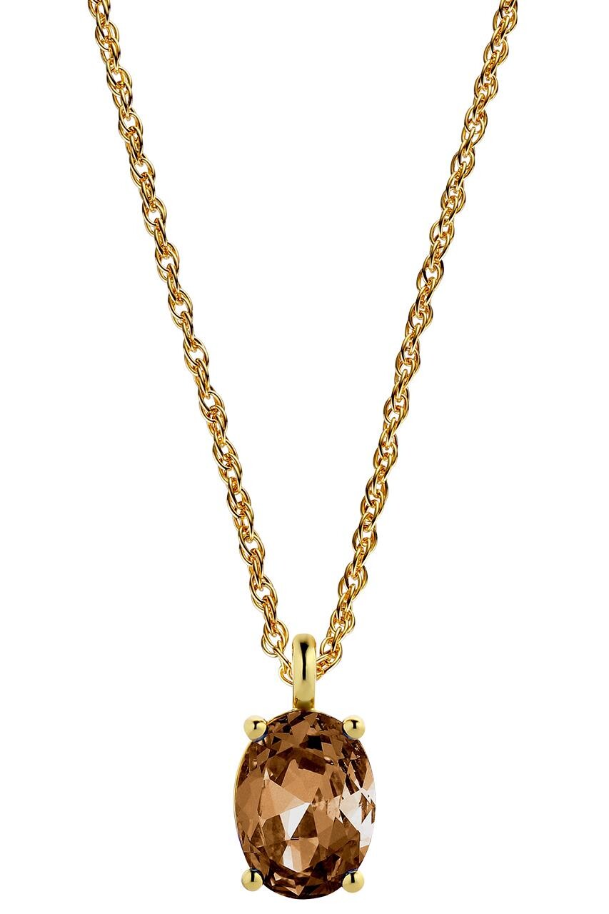 Billede af Dyrberg/Kern Barga Necklace, Color: Gold/Brown, Onesize, Women