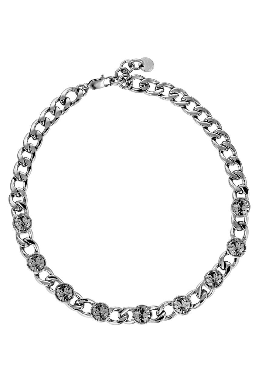Billede af Dyrberg/Kern Camela Necklace, Color: Silver/Grey, Onesize, Women