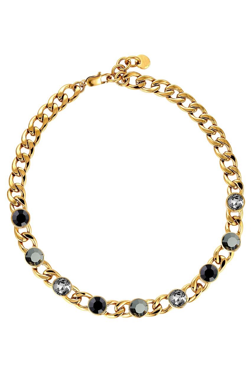 Billede af Dyrberg/Kern Camela Necklace, Color: Gold/Black, Onesize, Women