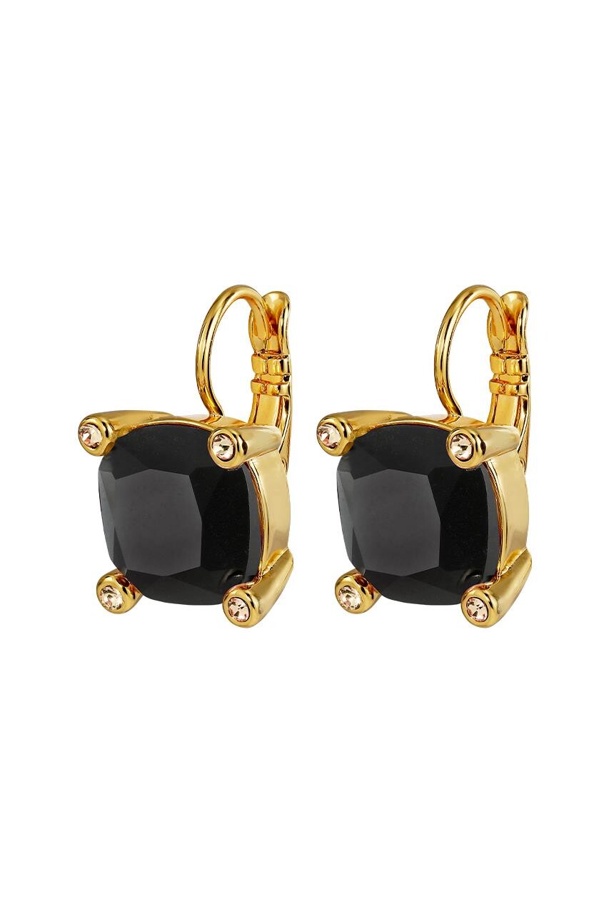 DYRBERG KERN TANA EARRING 450114 (Gold, Black, ONESIZE)