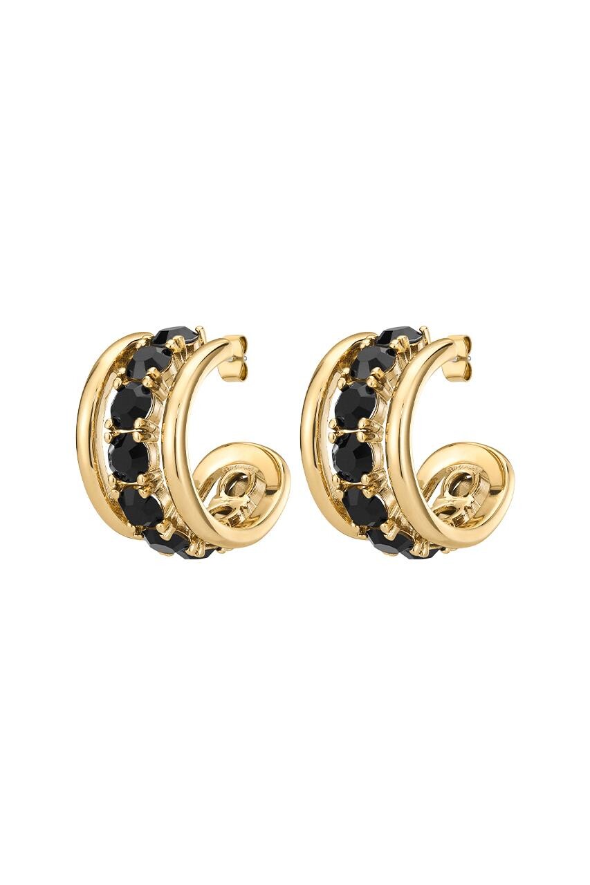 Billede af Dyrberg/Kern Helen Earring, Color: Gold/Black, Sætpris, Women