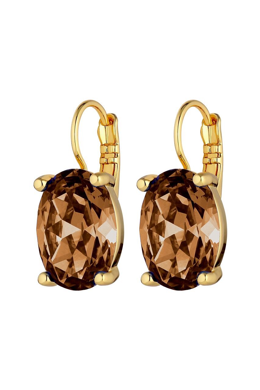 Dyrberg Kern Dyrberg/Kern Chantal Earring, Color: Gold/Brown, Onesize, Women