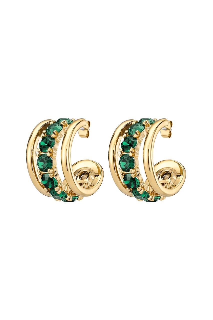 Billede af Dyrberg/Kern Helen Earring, Color: Gold/Green, Onesize, Women