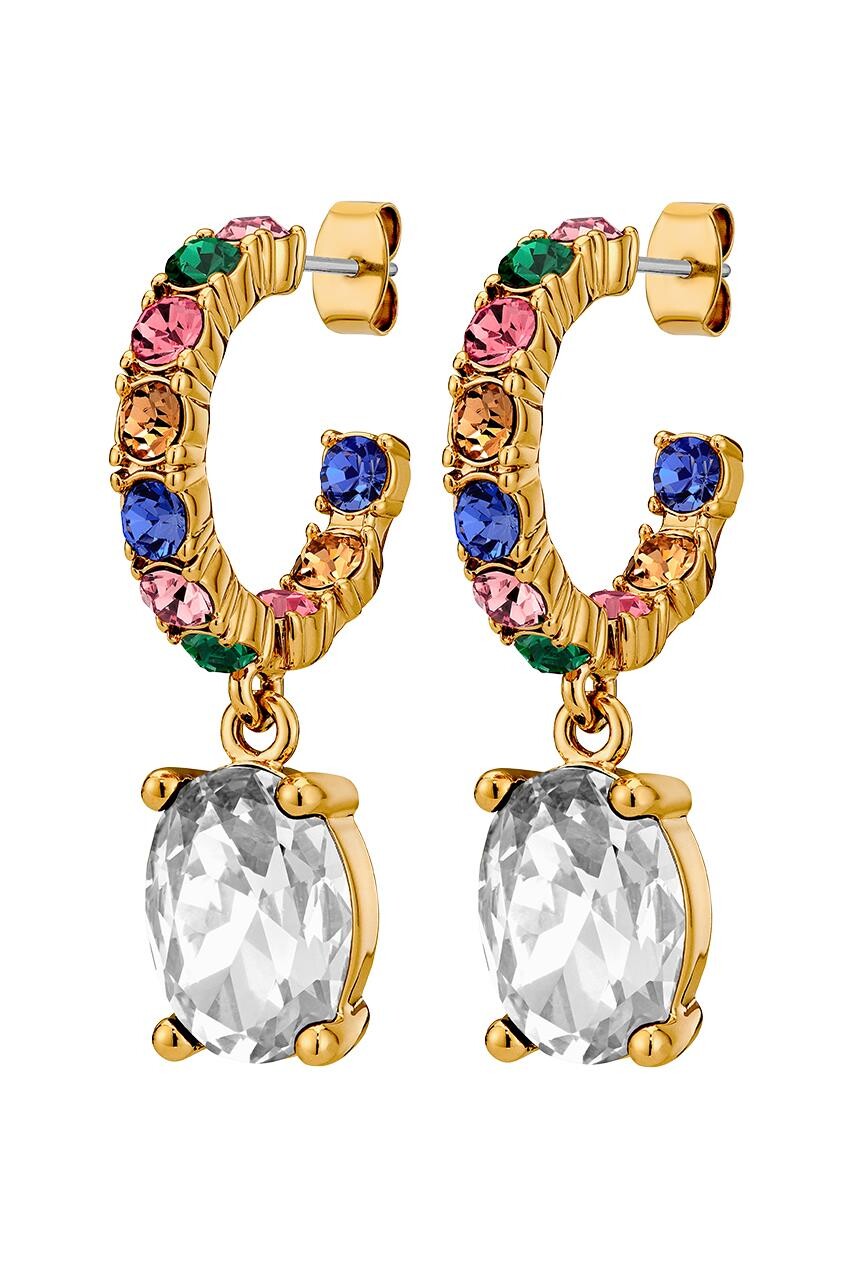 Billede af Barbara Sg Rainbow/Crystal Earring, Color: Gold, Rainbow, Onesize, Women