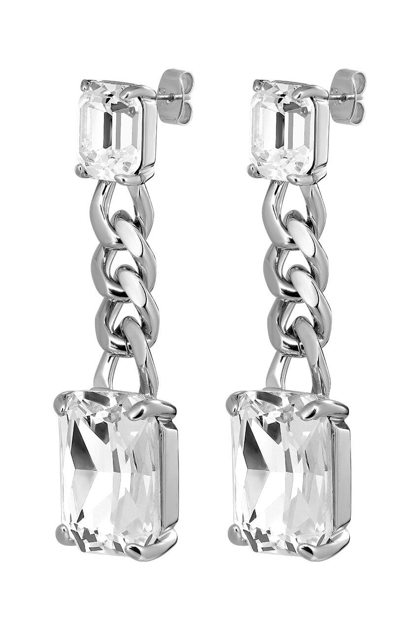 Dyrberg Kern Calla Earring, Color Silver Crystal, Onesize, Women