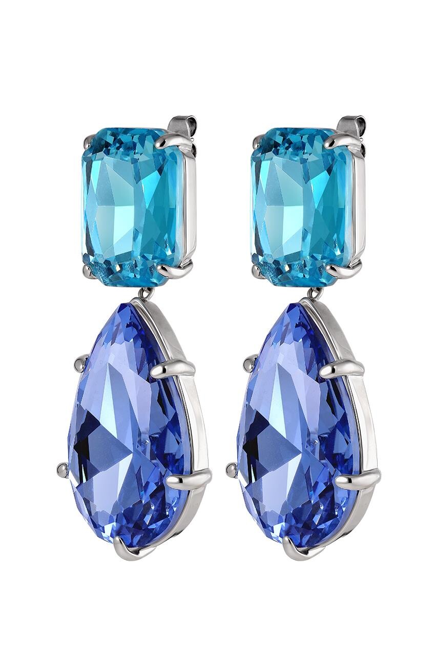 Dyrberg Kern Golari Earring, Color Silver Blue, Onesize, Women