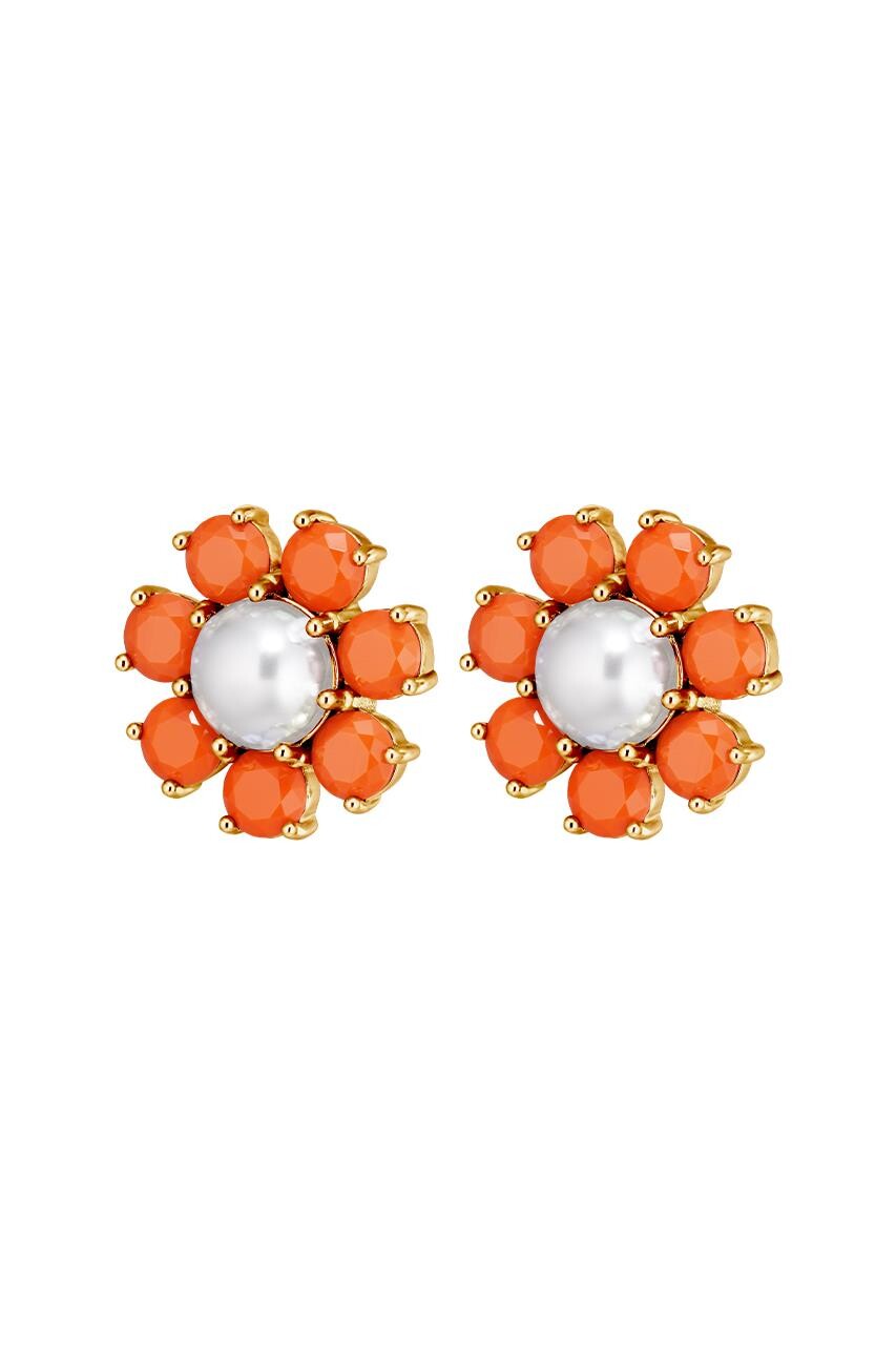 Dyrberg Kern Aubra Earring, Color Gold, Orange, Onesize, Women